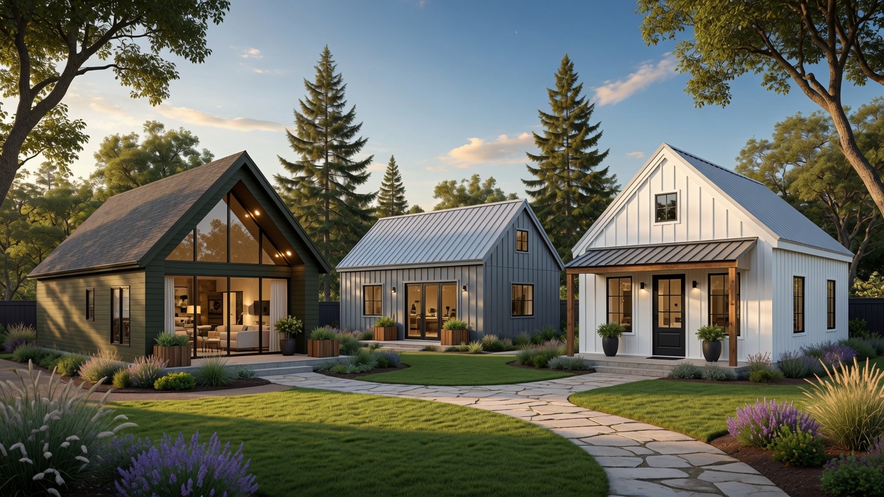 Three NH ADU Experts backyard cottages — modern, board-and-batten, and farmhouse styles